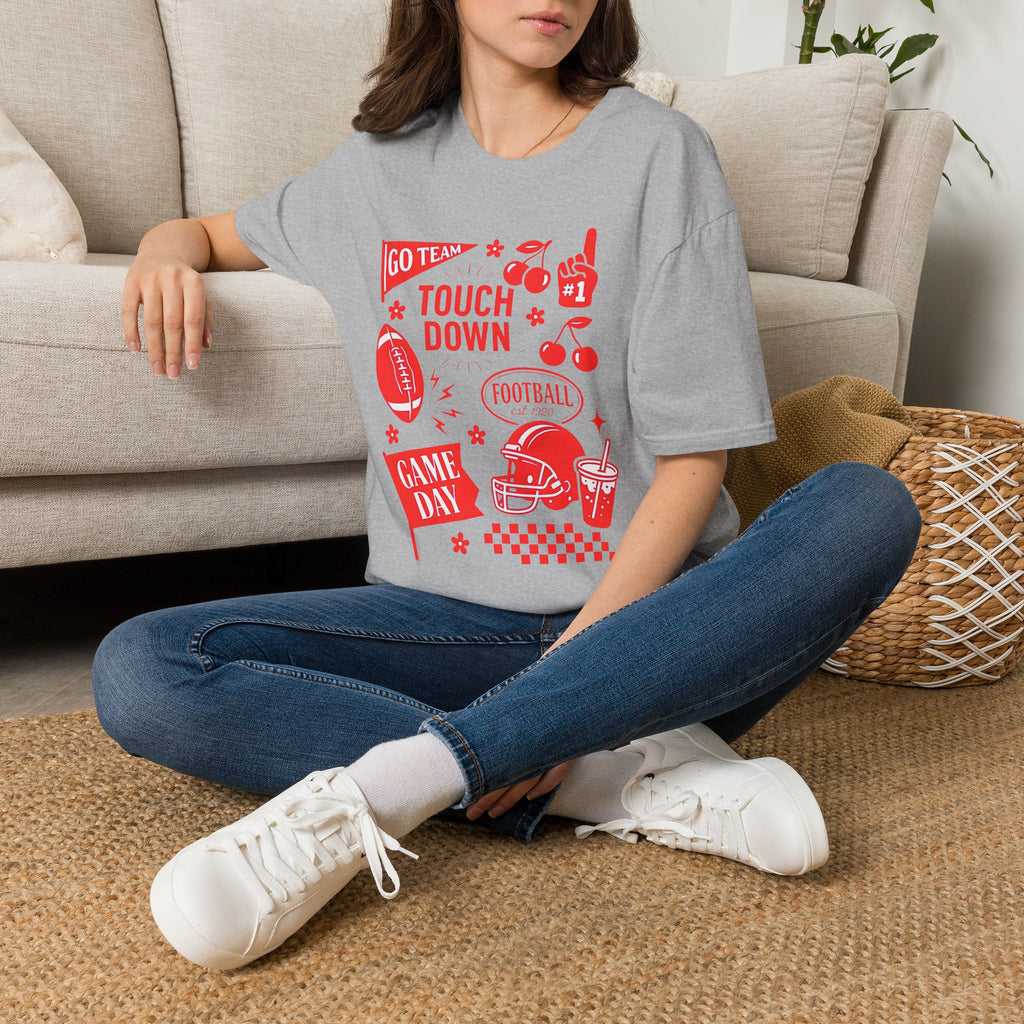 Football Season, Touchdown, Gameday, Cute Gildan Unisex Softstyle T-Shirt