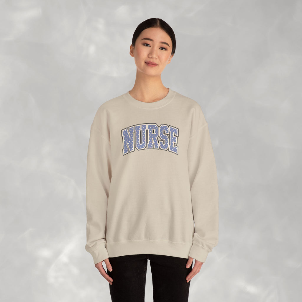 Nurse Vasity Polka Dot Gildan Unisex Heavy Blend™ Crewneck Sweatshirt