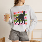 Spooky, Cute Black Cat, Halloween, Gildan Unisex Heavy Blend™ Crewneck Sweatshirt