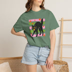 Spooky, Cute Black Cat, Halloween Comfort Colors Tee Unisex