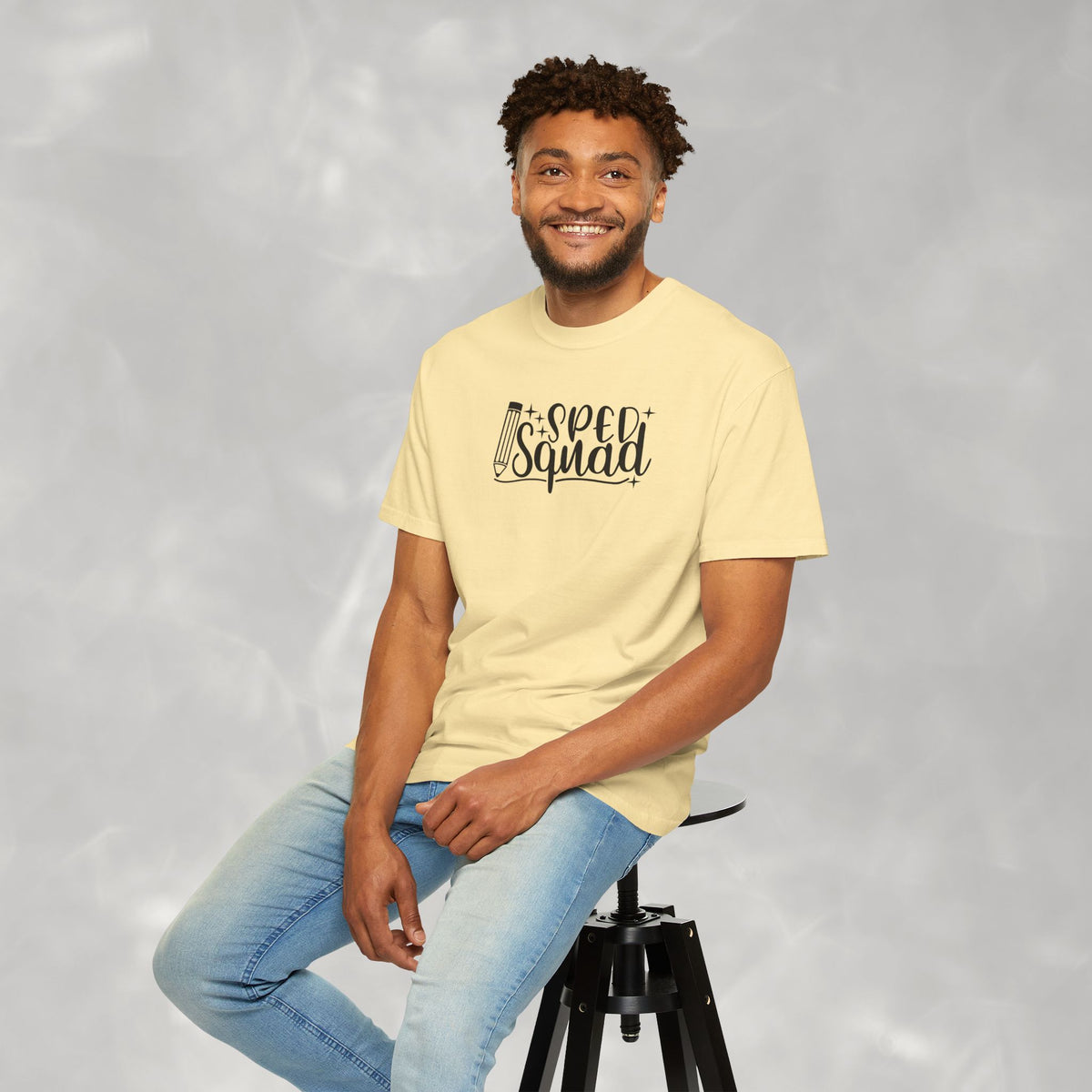 SPED Squad Comfort Colors Gildan Unisex Garment-Dyed T-shirt for Educators, Teachers, Paraprofessionals