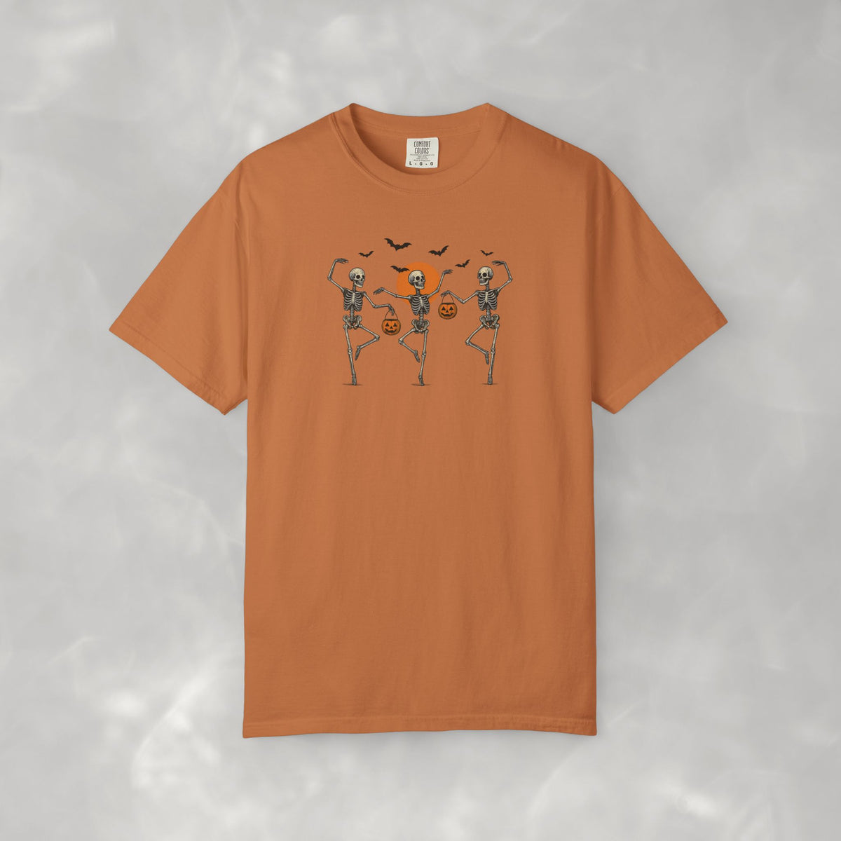 Dancing Skeletons, Cute Halloween Comfort Colors Tee