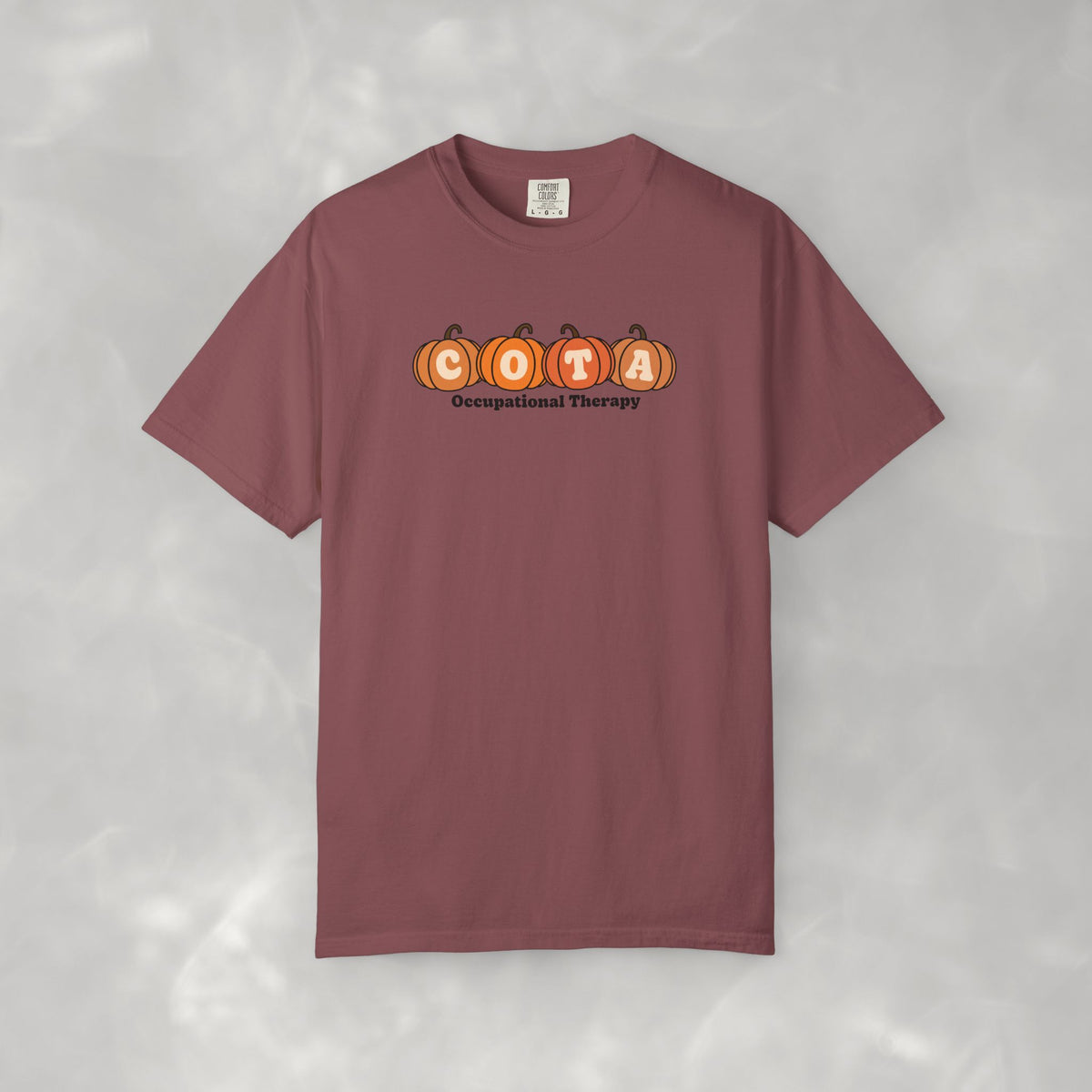 COTA Fall Pumpkins Comfort Colors Garment-Dyed T-shirt for Occupational Therapy Assistants
