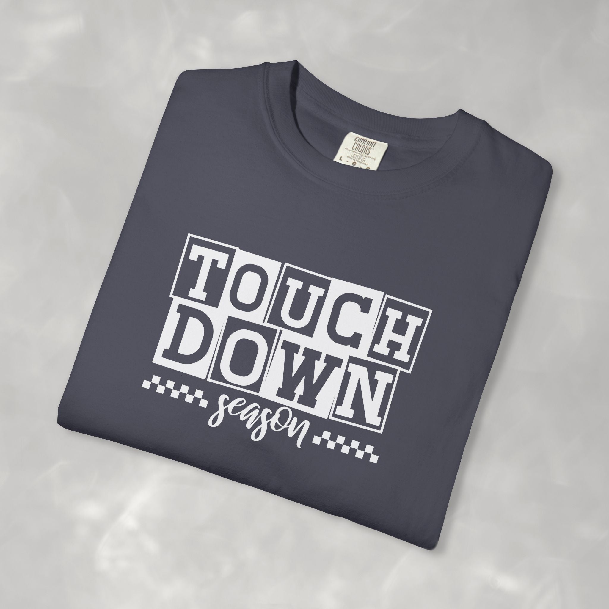 Touchdown Season, Preppy Football Comfort Colors Tee