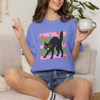 Spooky, Cute Black Cat, Halloween Comfort Colors Tee Unisex