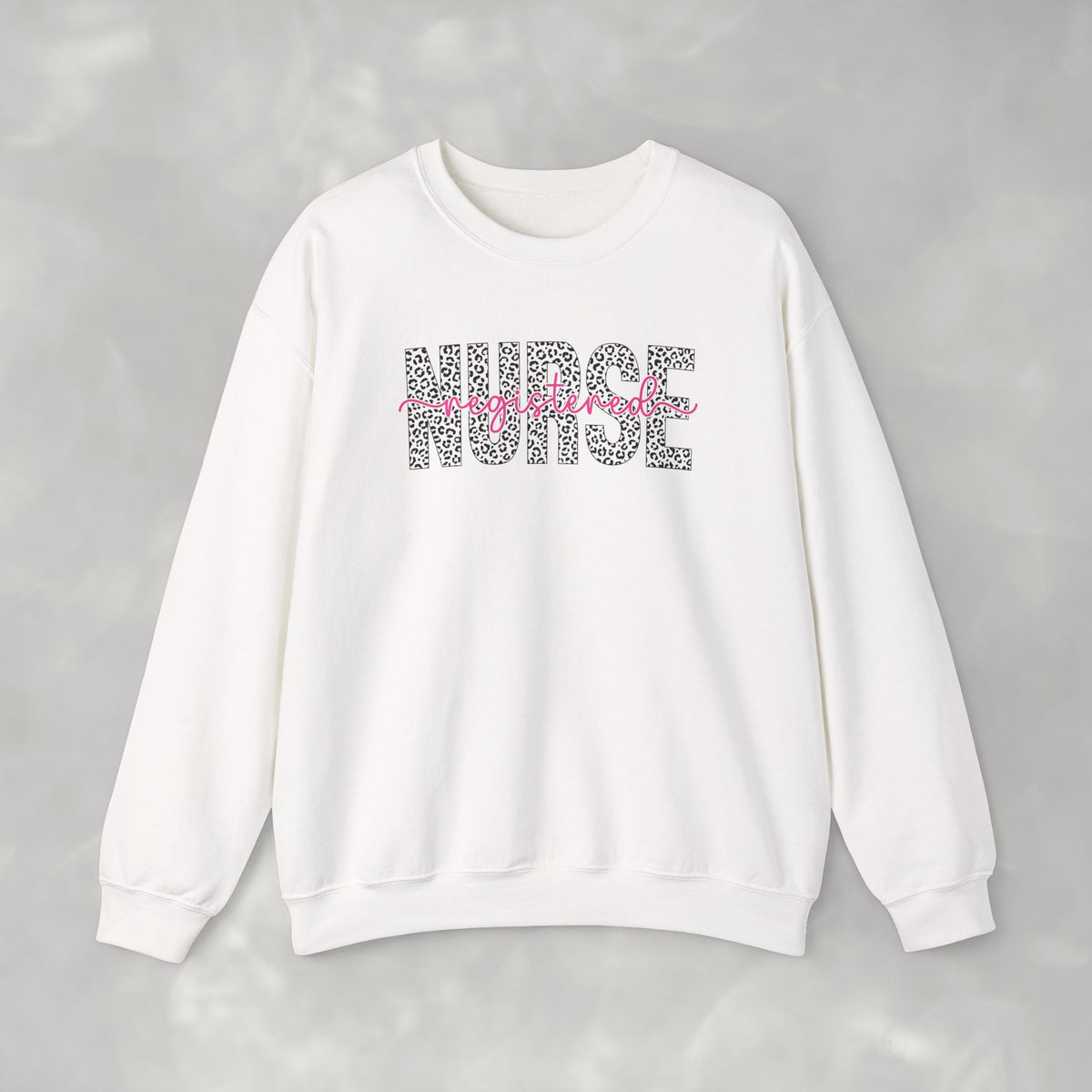 Registered Nurse Leopard Print Gildan Unisex Heavy Blend™ Crewneck Sweatshirt