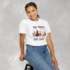 No Tricks Just Chicks, Funny Halloween Chickens in Costumes, Comfort Colors Tee