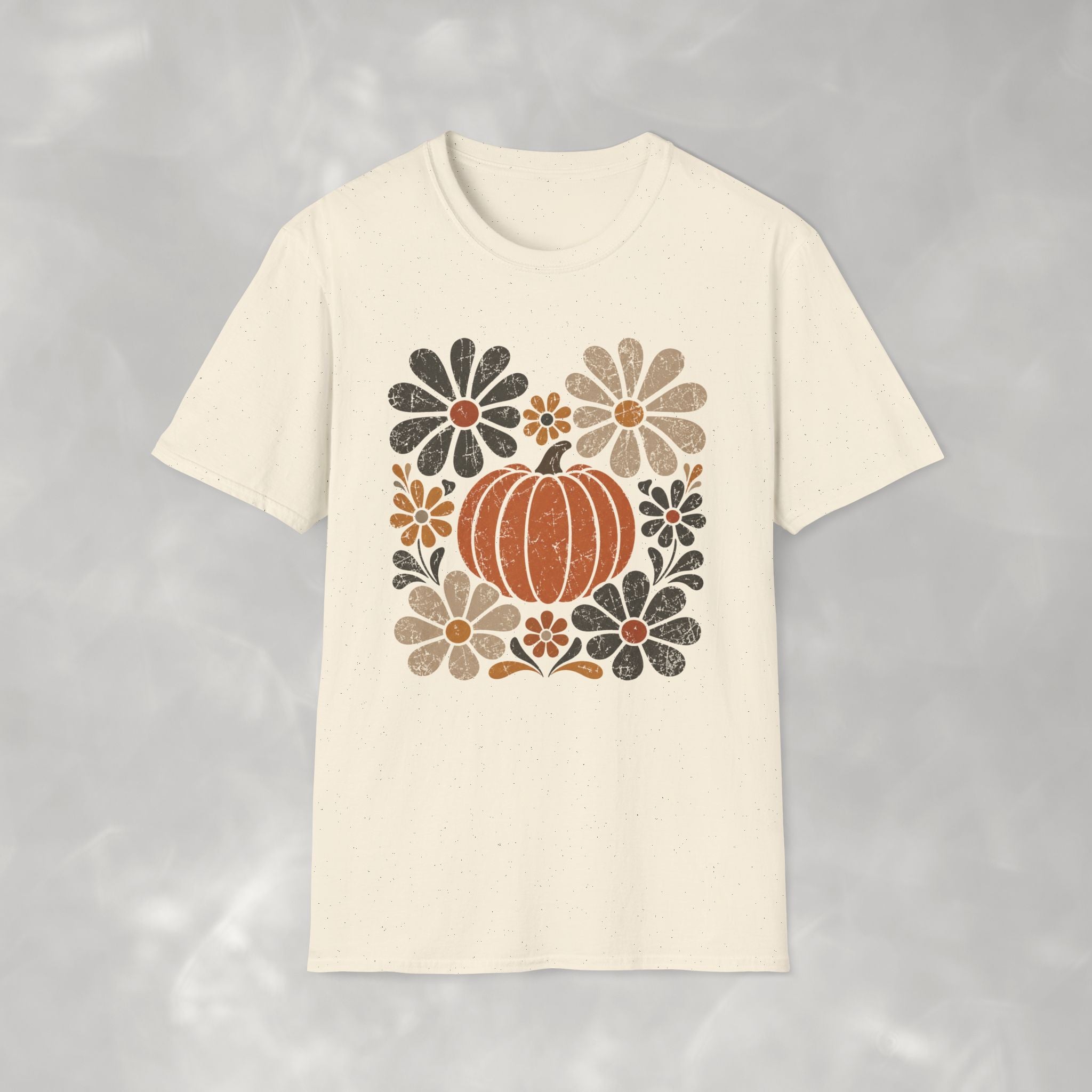 Retro Fall, Autumn Pumpkin Gildan Unisex Softstyle T-Shirt