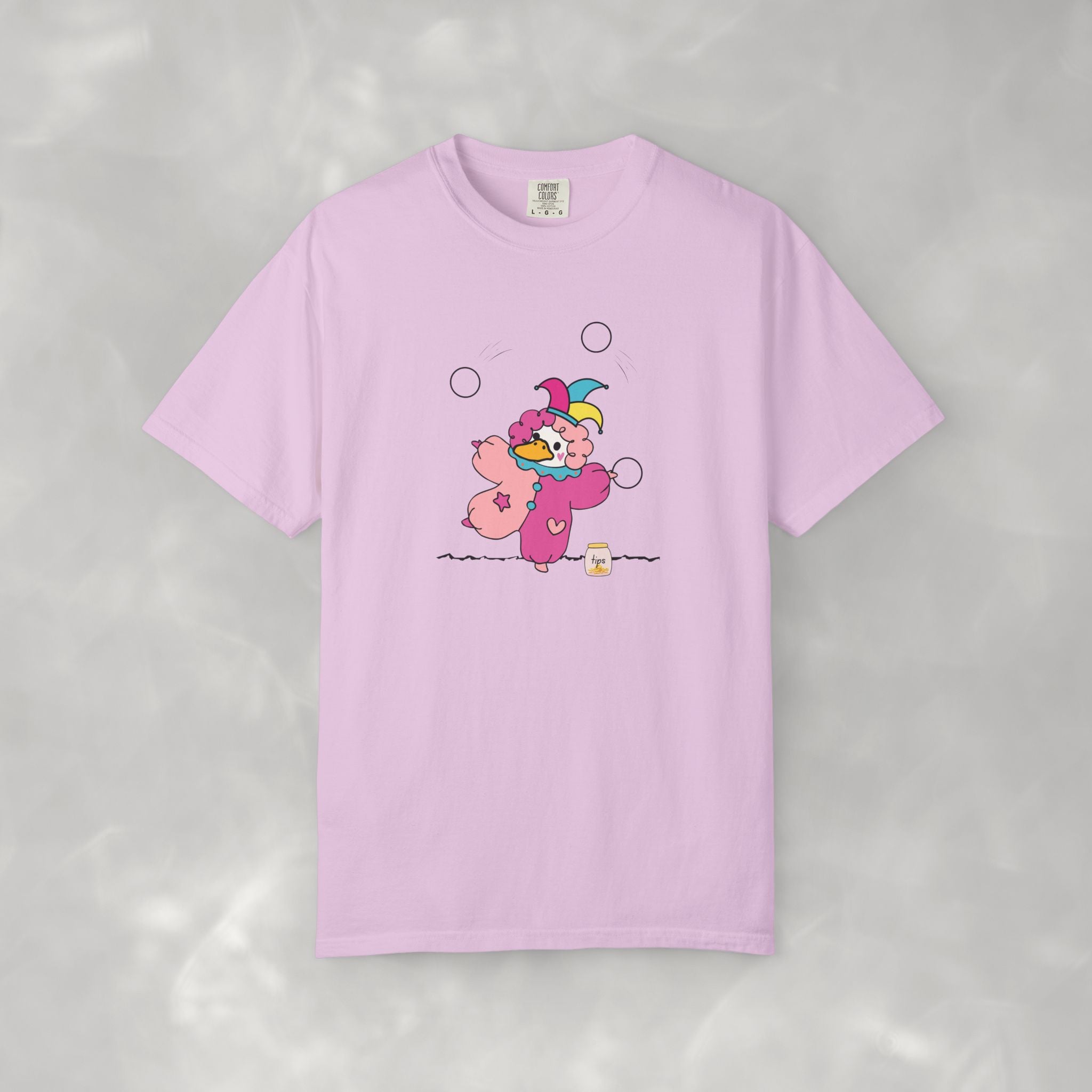 Juggling Goose, Questionable Concepts Comfort Colors Tee