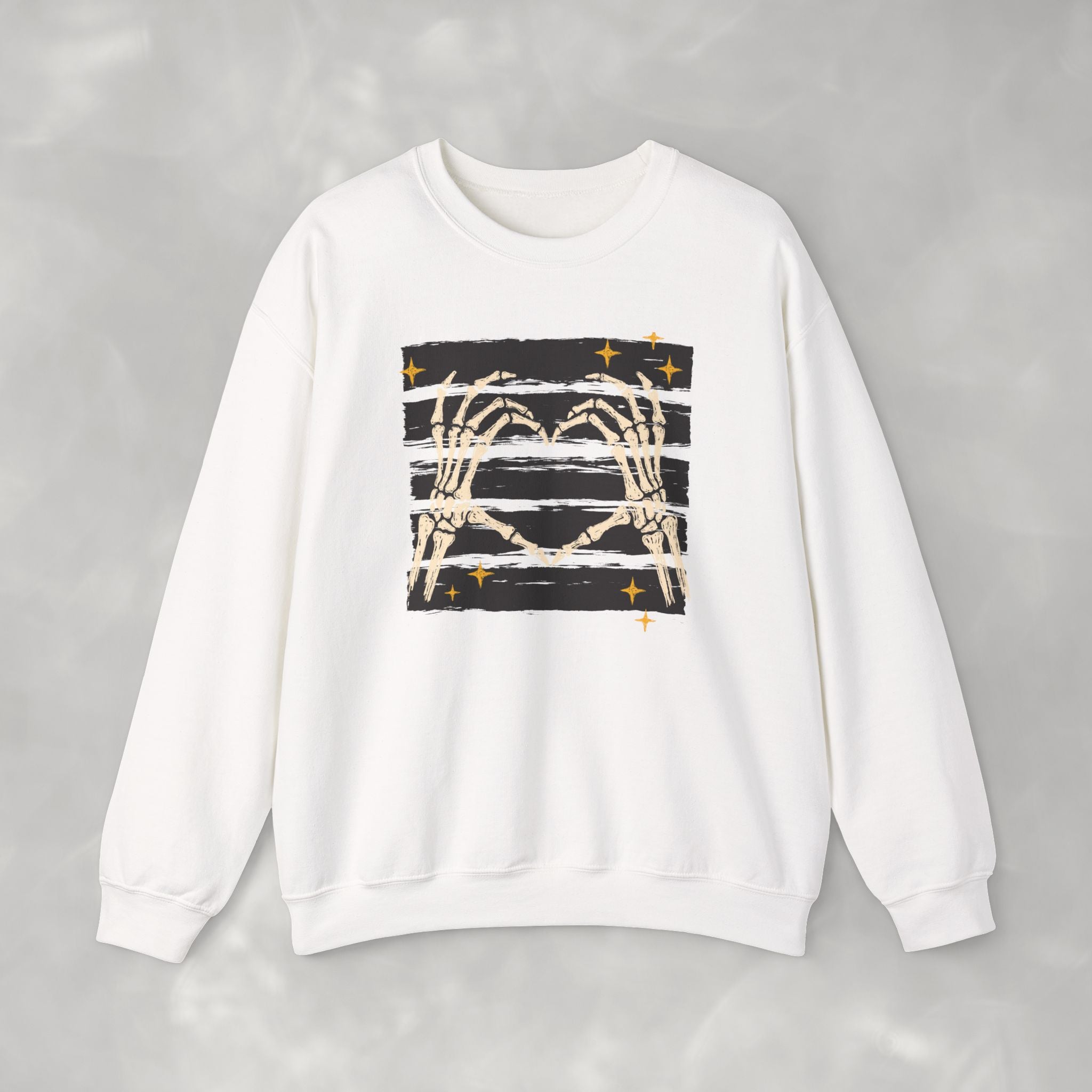 Spooky Skeleton Hands, Cute Halloween Unisex Heavy Blend™ Crewneck Sweatshirt