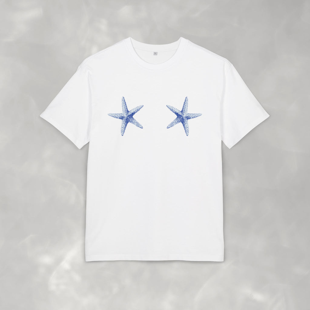 Star of the Show Oversized Tee, Summer Beach T-shirt for Women, Starfish