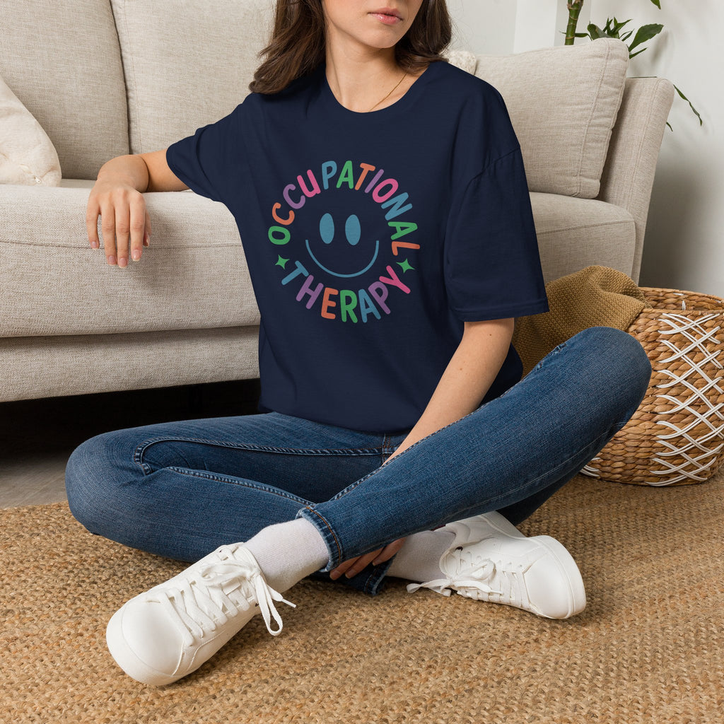 Occupational Therapy, Cute Playful Smile, OT, COTA Unisex Softstyle T-Shirt