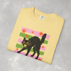 Spooky, Cute Black Cat, Halloween Comfort Colors Tee Unisex
