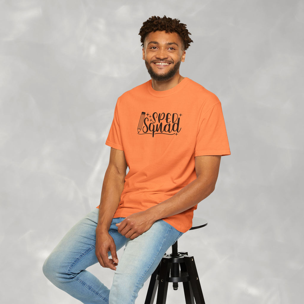 SPED Squad Comfort Colors Gildan Unisex Garment-Dyed T-shirt for Educators, Teachers, Paraprofessionals
