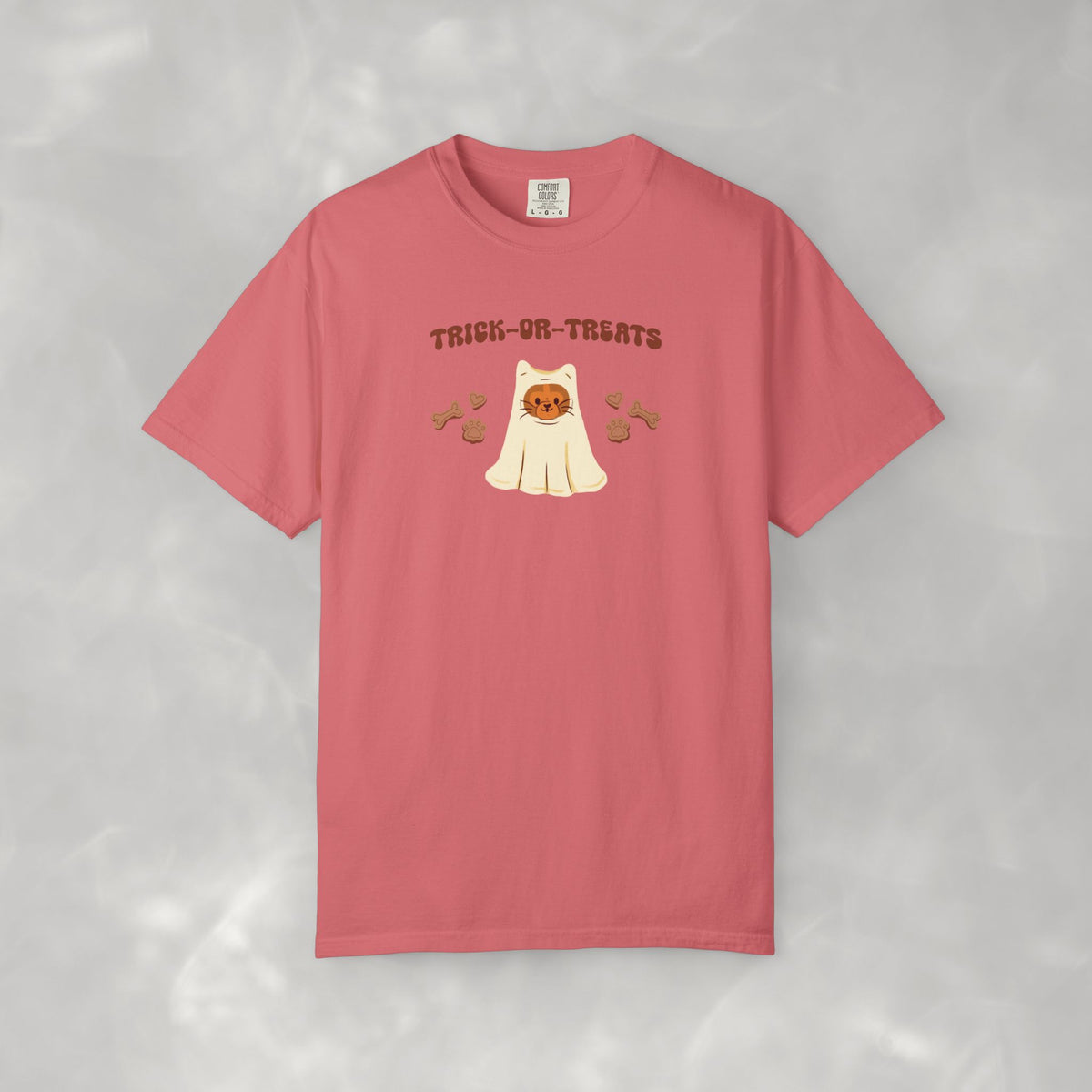 Trick-or-Treats Cute Funny Halloween Cat Lover Comfort Colors Garment-Dyed T-shirt