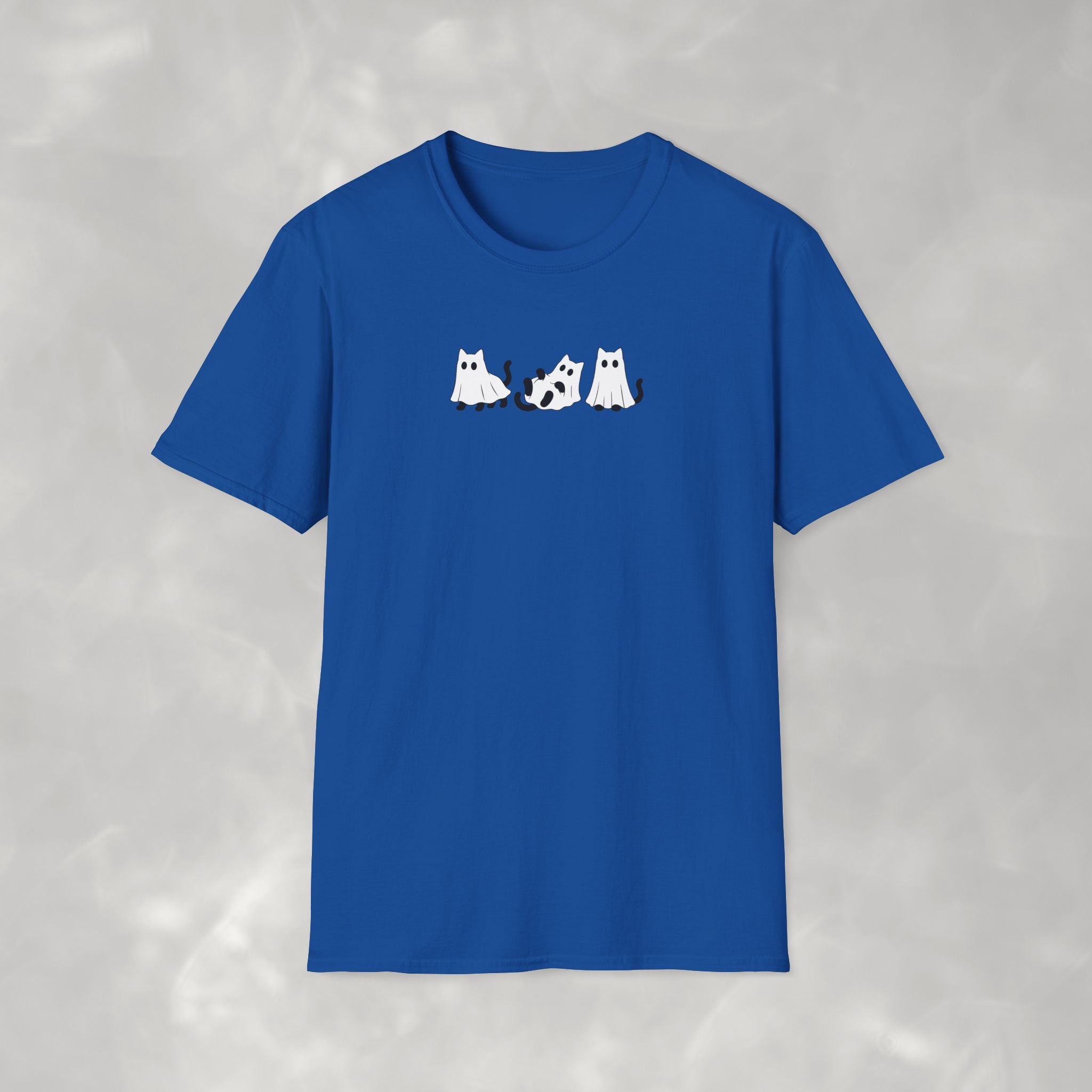 Cute Black Cat Ghosts, Haunted Kitties Halloween Gildan Unisex Softstyle T-Shirt