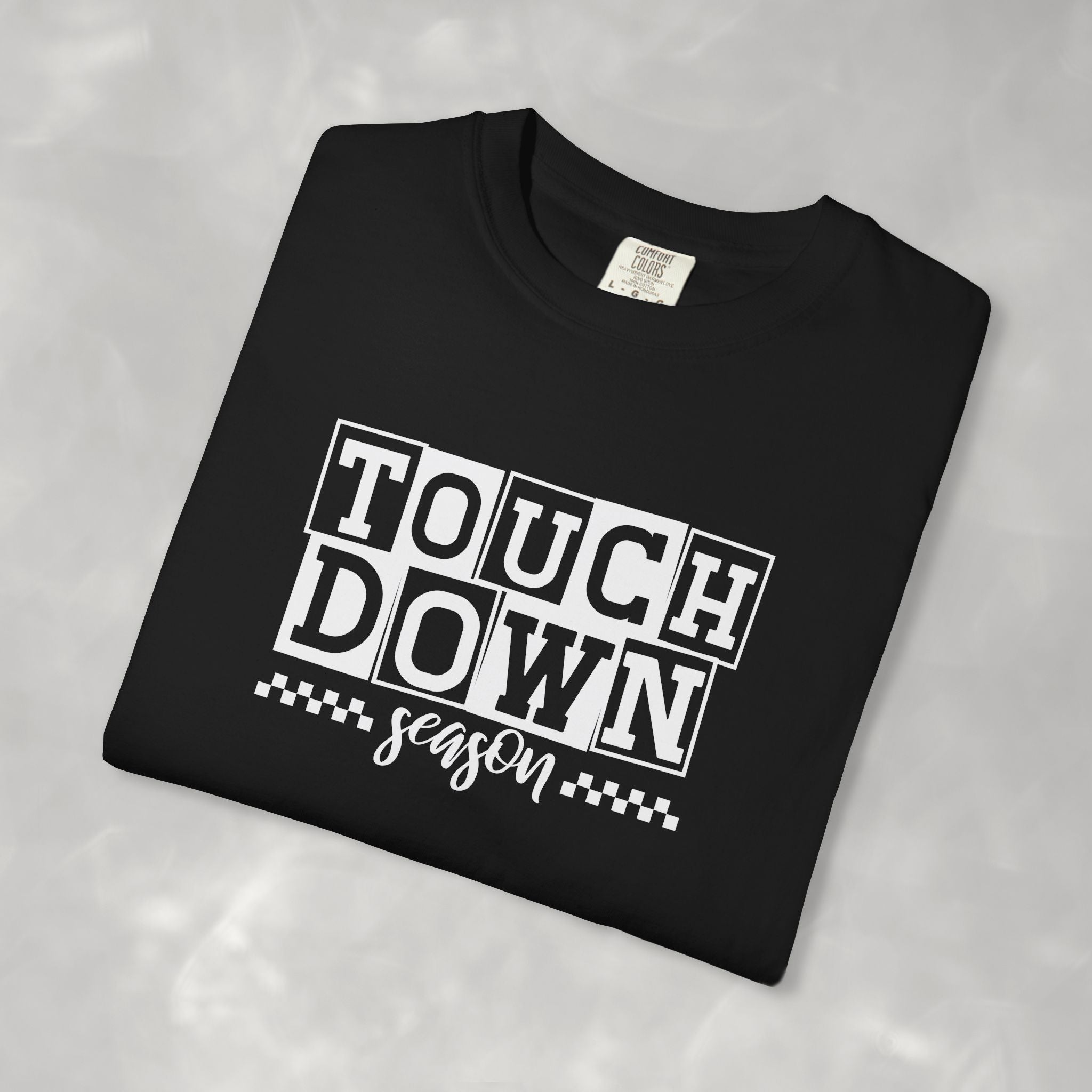 Touchdown Season, Preppy Football Comfort Colors Tee