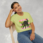 Spooky, Cute Black Cat, Halloween Gildan Unisex Softstyle T-Shirt