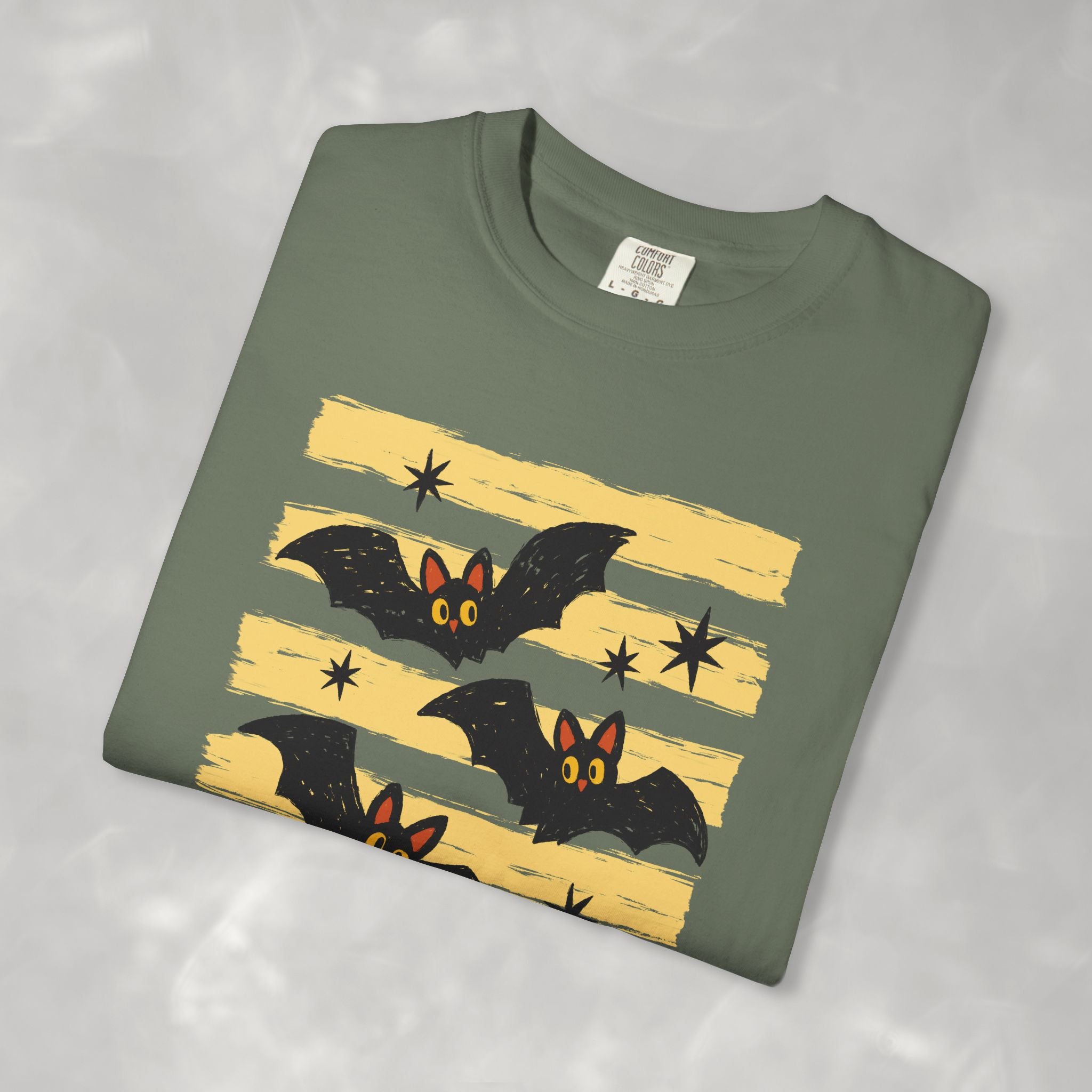 Cute Halloween Bats, Unisex Comfort Colors Tee