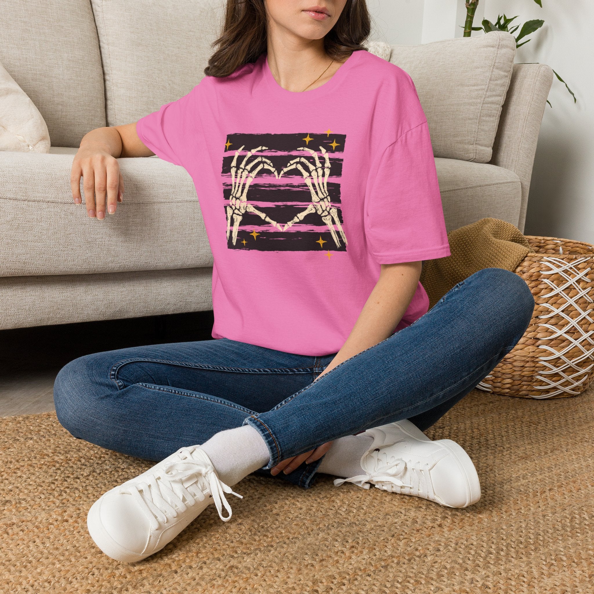 Spooky Skeleton Hands, Cute Halloween Gildan Unisex Softstyle T-Shirt