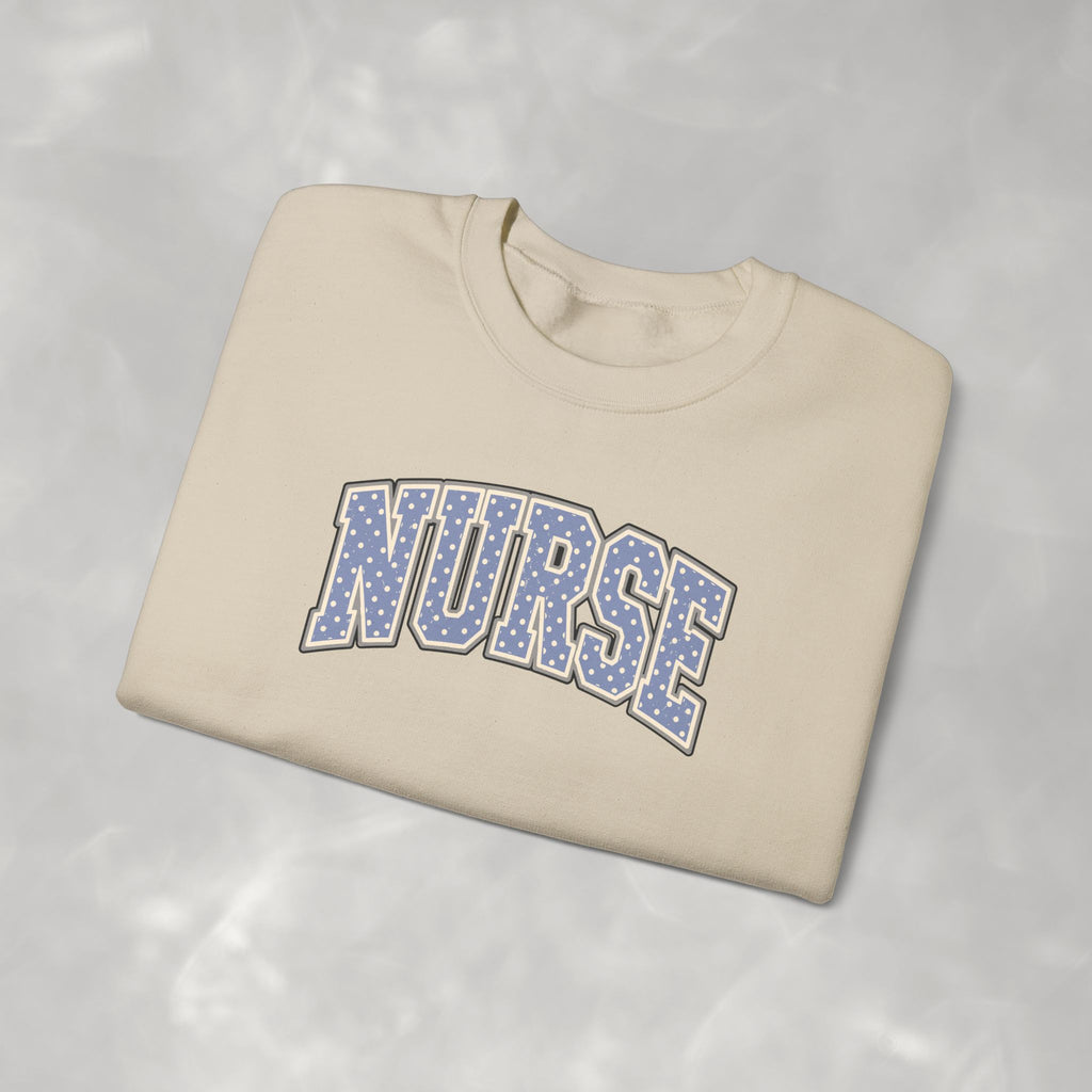Nurse Vasity Polka Dot Gildan Unisex Heavy Blend™ Crewneck Sweatshirt