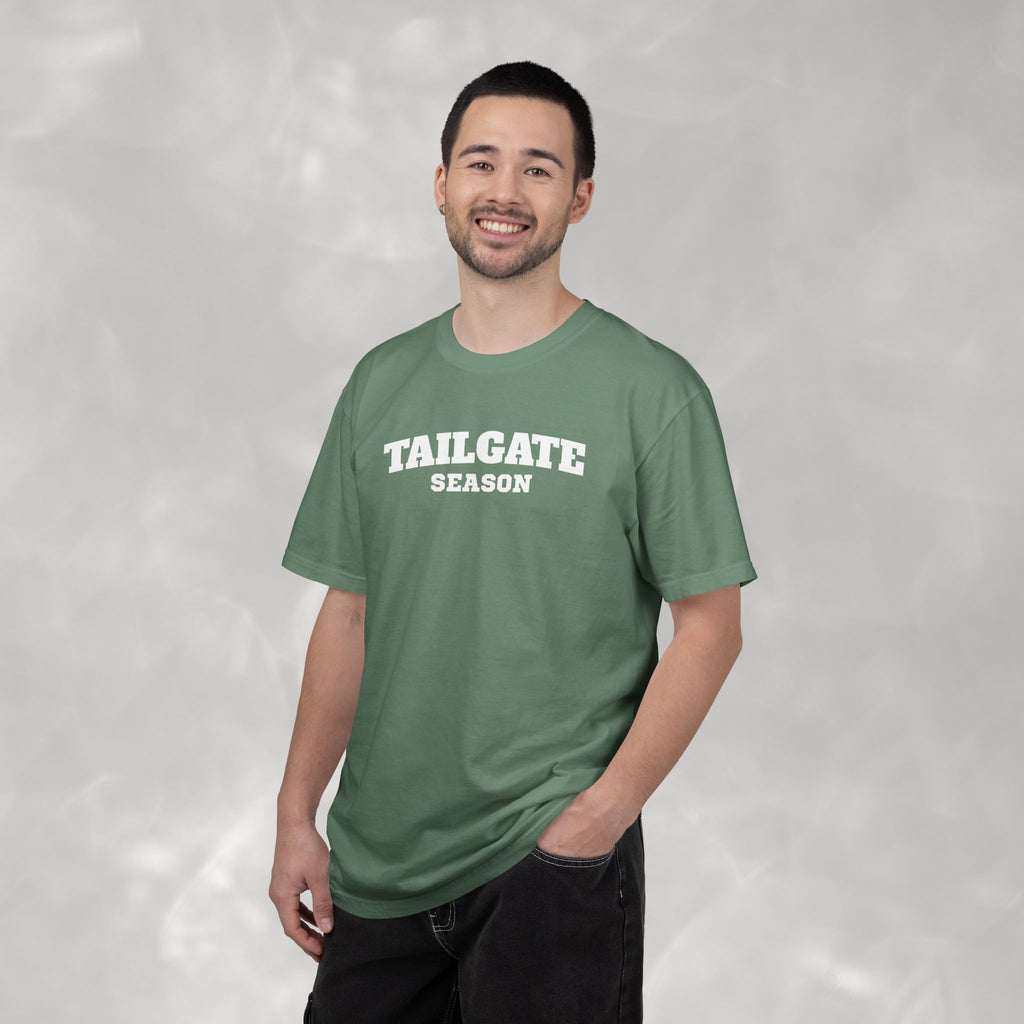 Tailgate Season, Football Game Day Unisex Comfort Colors Tee for Men and Women