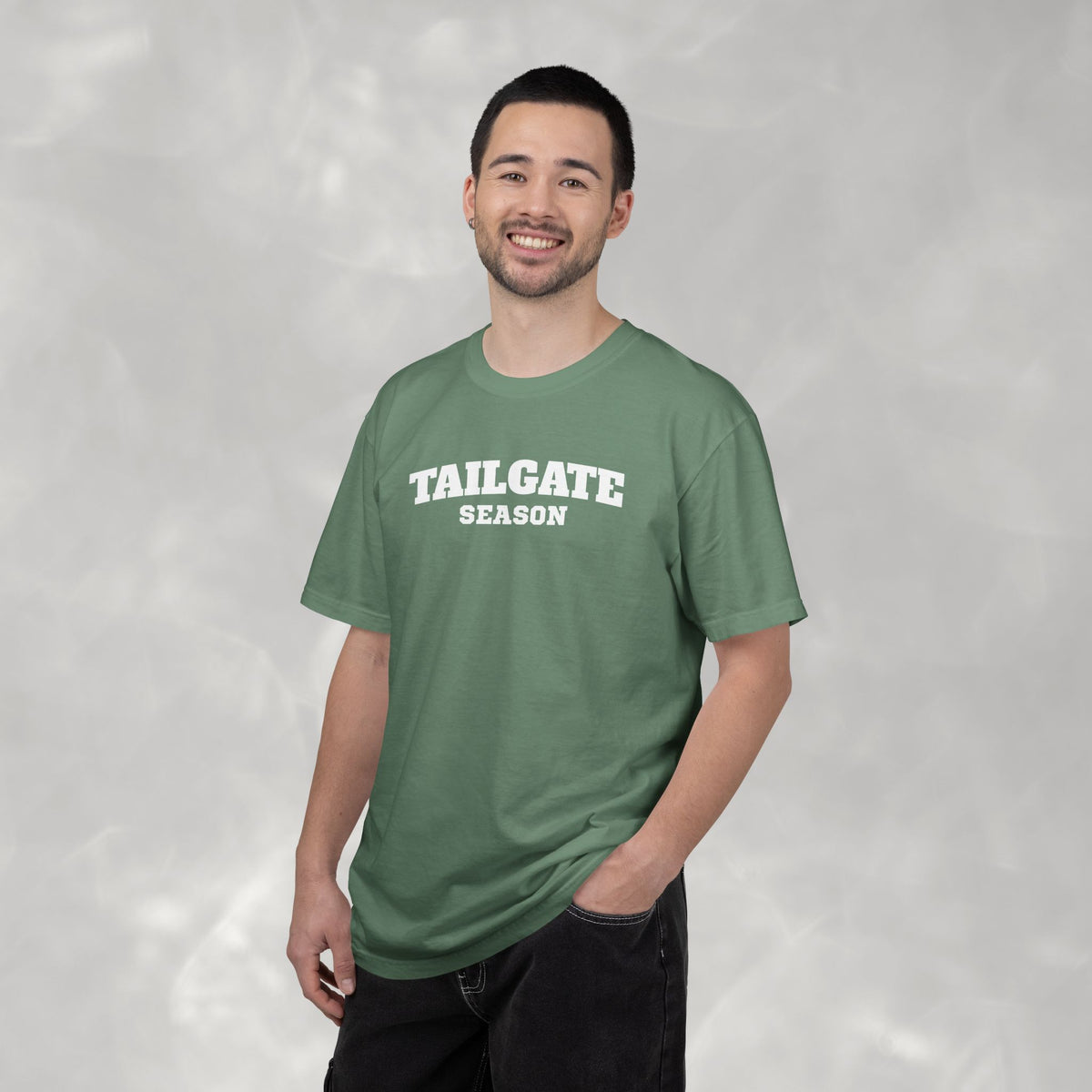 Tailgate Season, Football Game Day Unisex Comfort Colors Tee for Men and Women