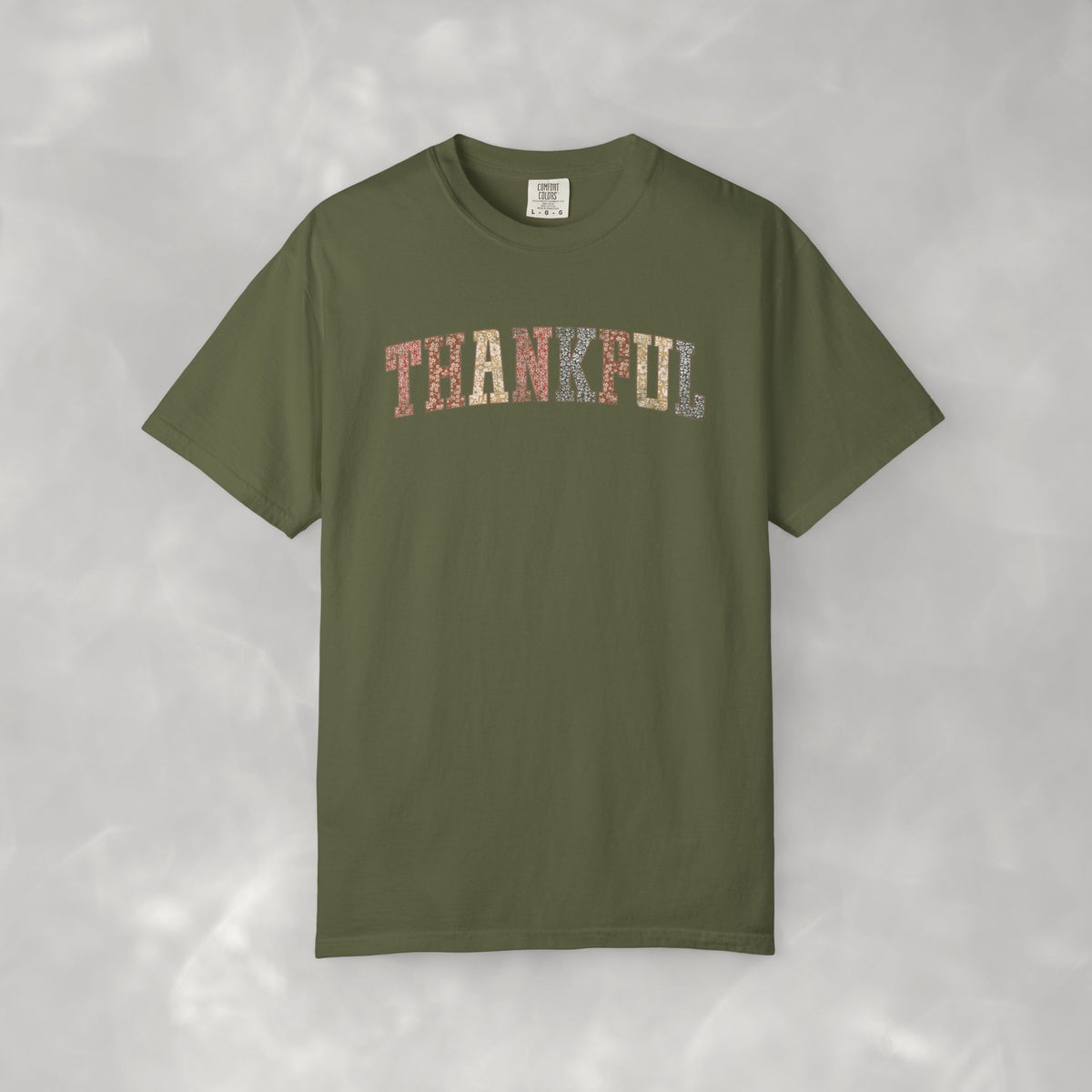 Boho Cute Thankful Comfort Colors Garment-Dyed T-shirt for Thanksgiving