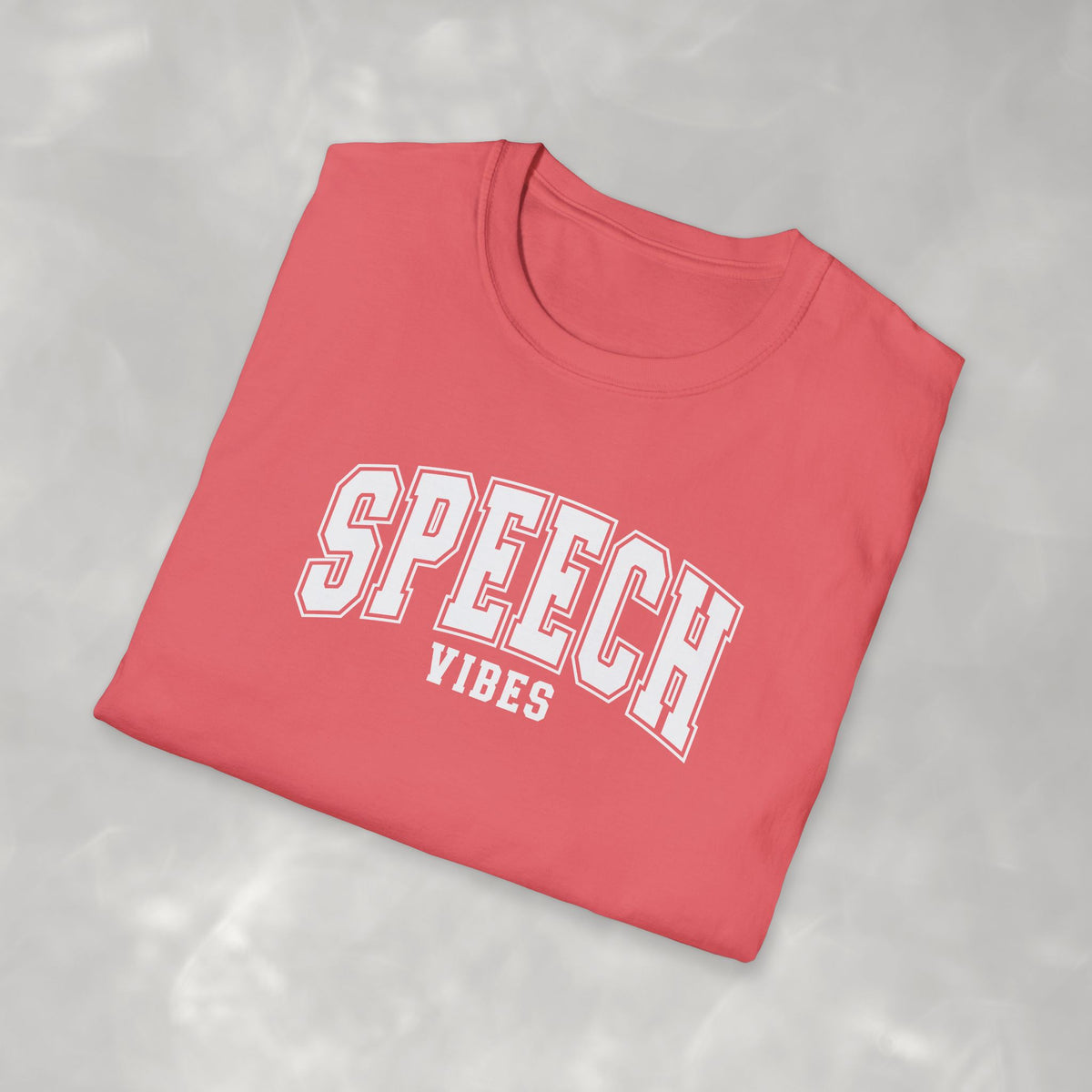 Speech Vibes Gildan Unisex Softstyle T-Shirt for SLP, SLPA, Speech Therapy