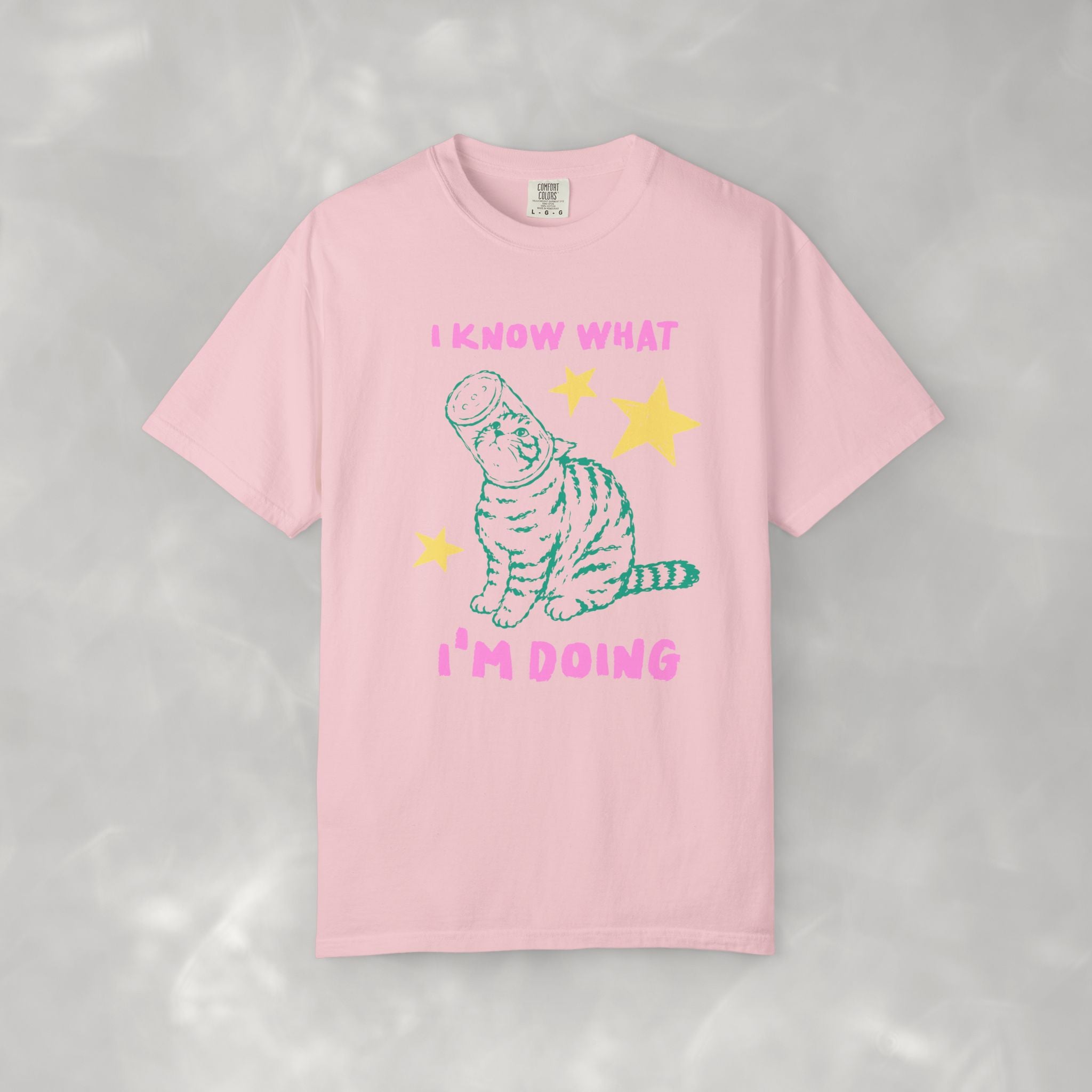 I Know What I'm Doing, Funny Cat Lover Comfort Colors Tee