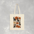 Spooky Black Cats and Jack-O-Lanterns Double-Sided Cotton Canvas Tote Bag