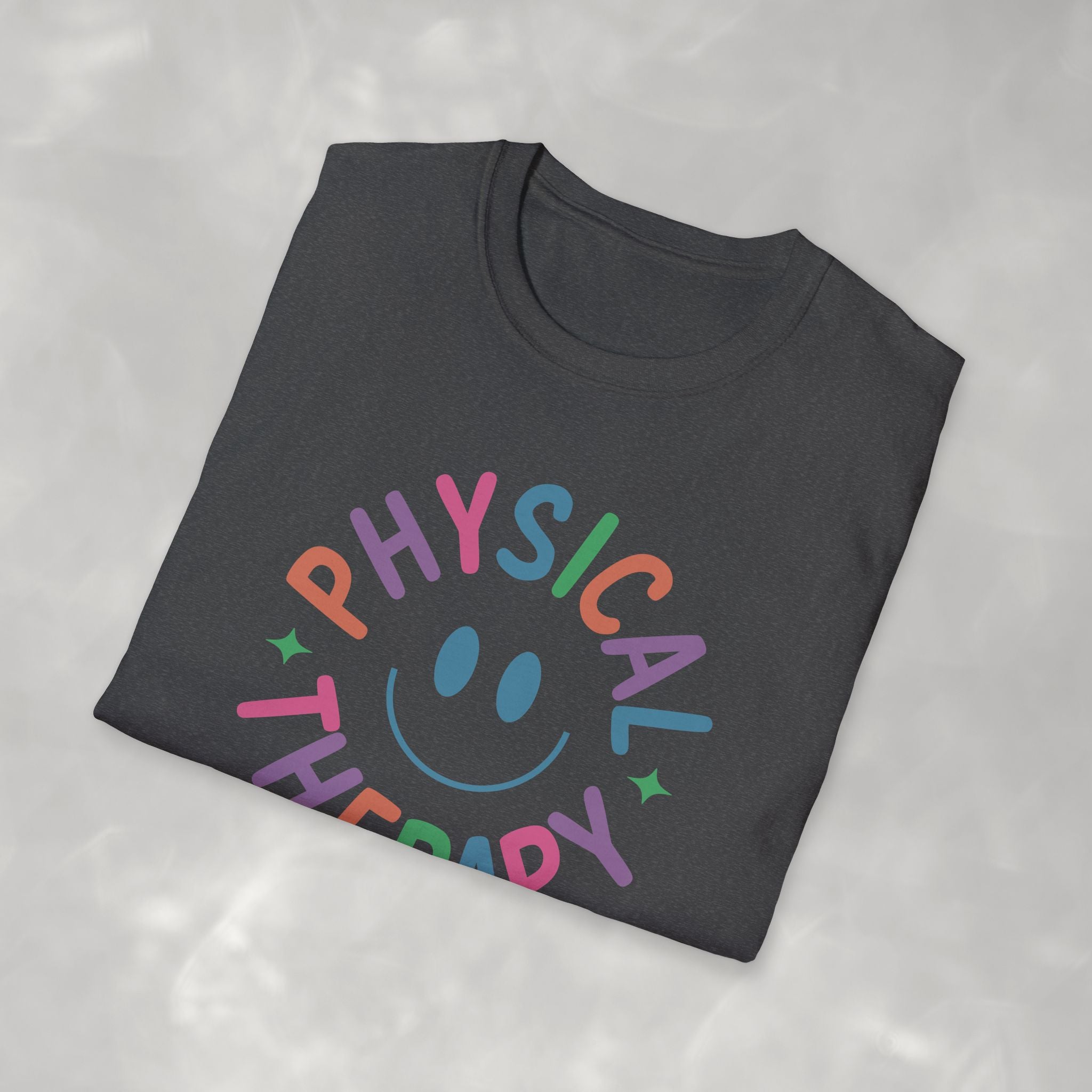 Physical Therapy, Cute Playful Smile, PT, PTA Gildan Unisex Softstyle T-Shirt