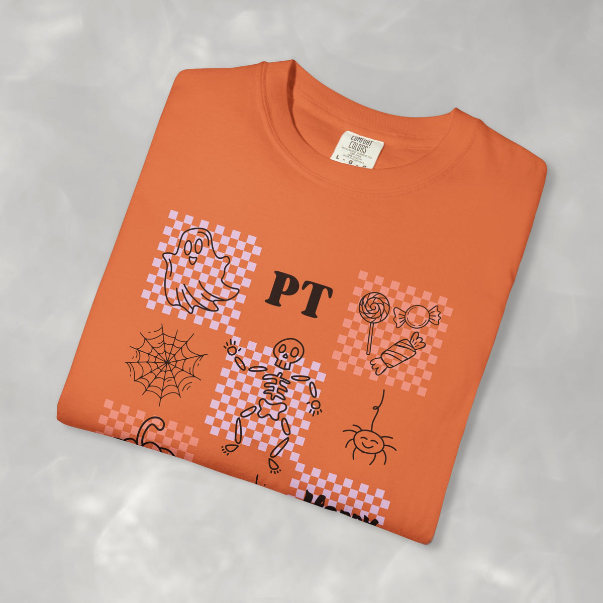Cute Physical Therapy Halloween Comfort Colors Unisex Garment-Dyed T-shirt for PT, PTA, Physical Therapist
