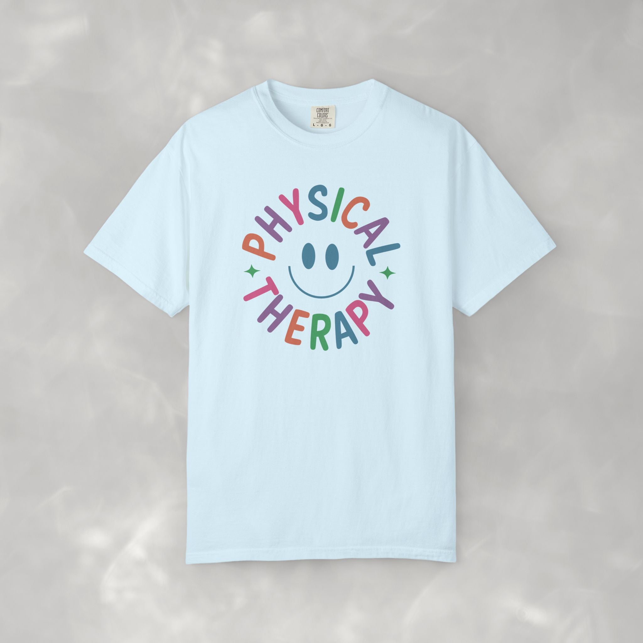 Physical Therapy, Cute Playful Smile, PT, PTA Unisex Comfort Colors Tee