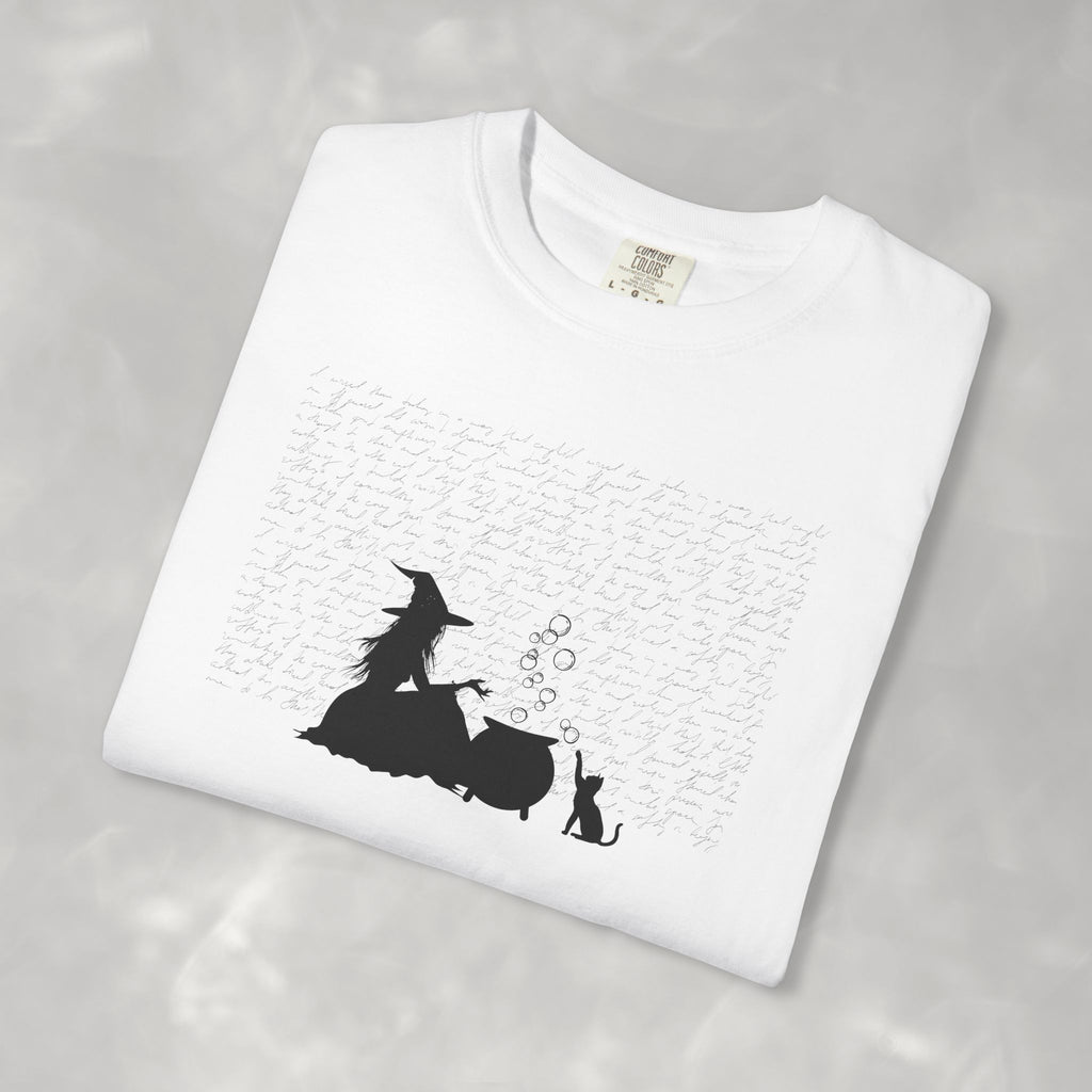 Witch, Cat, and Bulling Cauldron, Questionable Concepts Comfort Colors TeeUnisex Garment-Dyed T-shirt