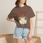 Autumn Harvest, White Pumpkin Retro Comfort Colors Tee