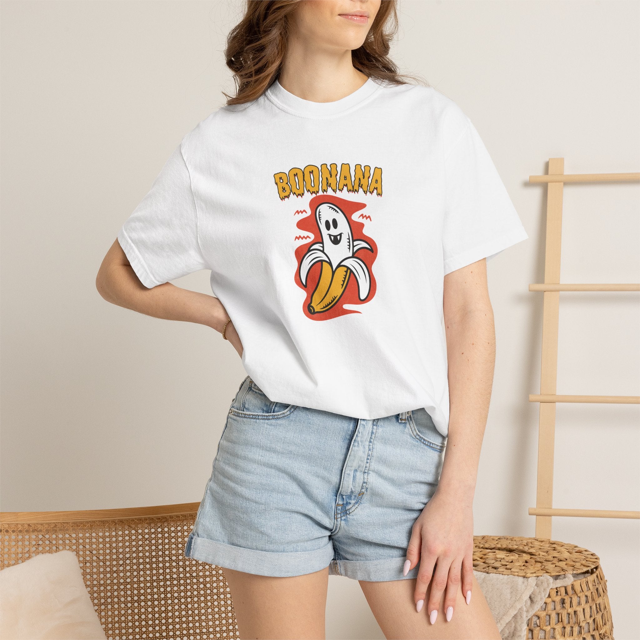 Cute Boonana Funny Halloween Comfort Colors Tee