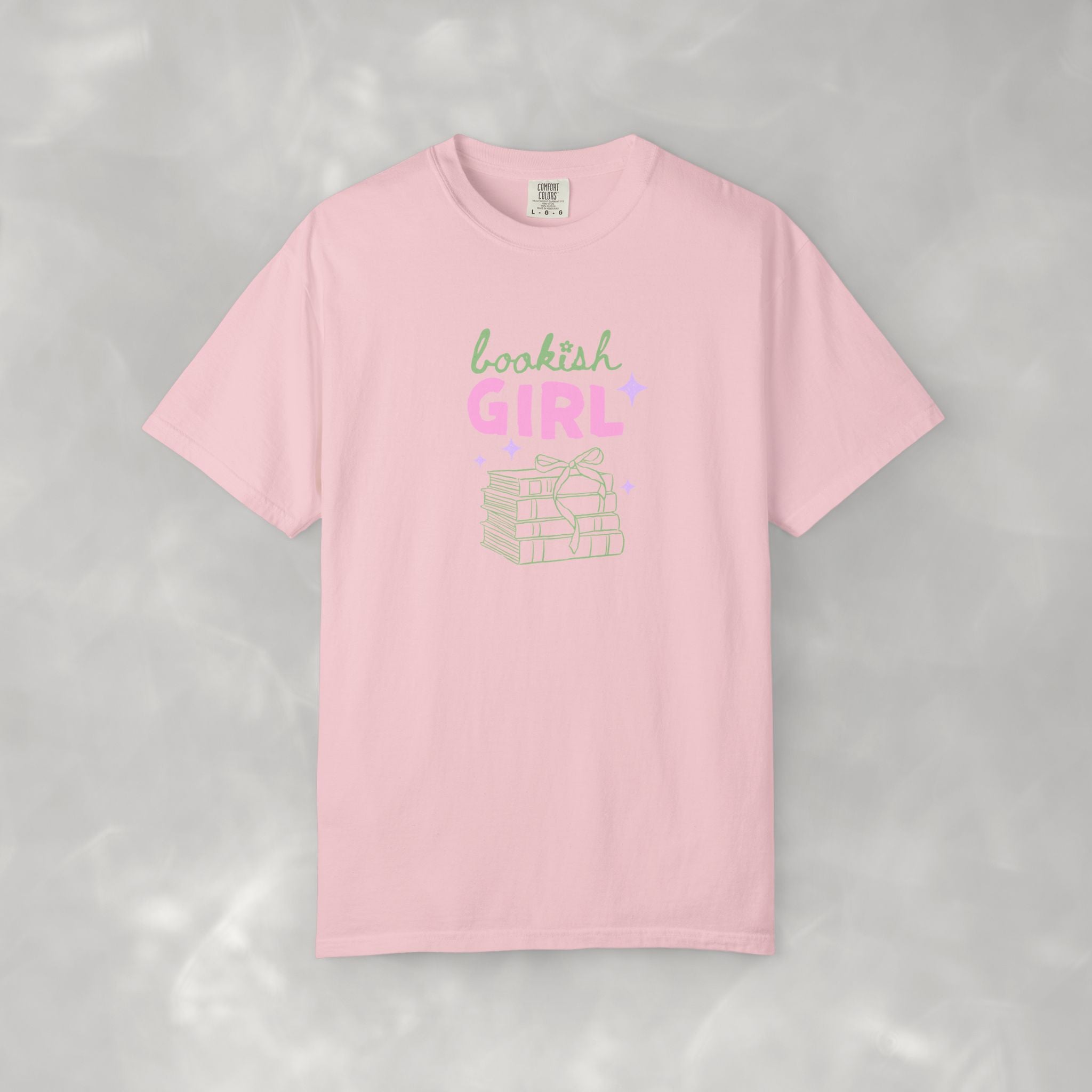 Bookish Girl, Comfort Colors Tee for Book Lovers