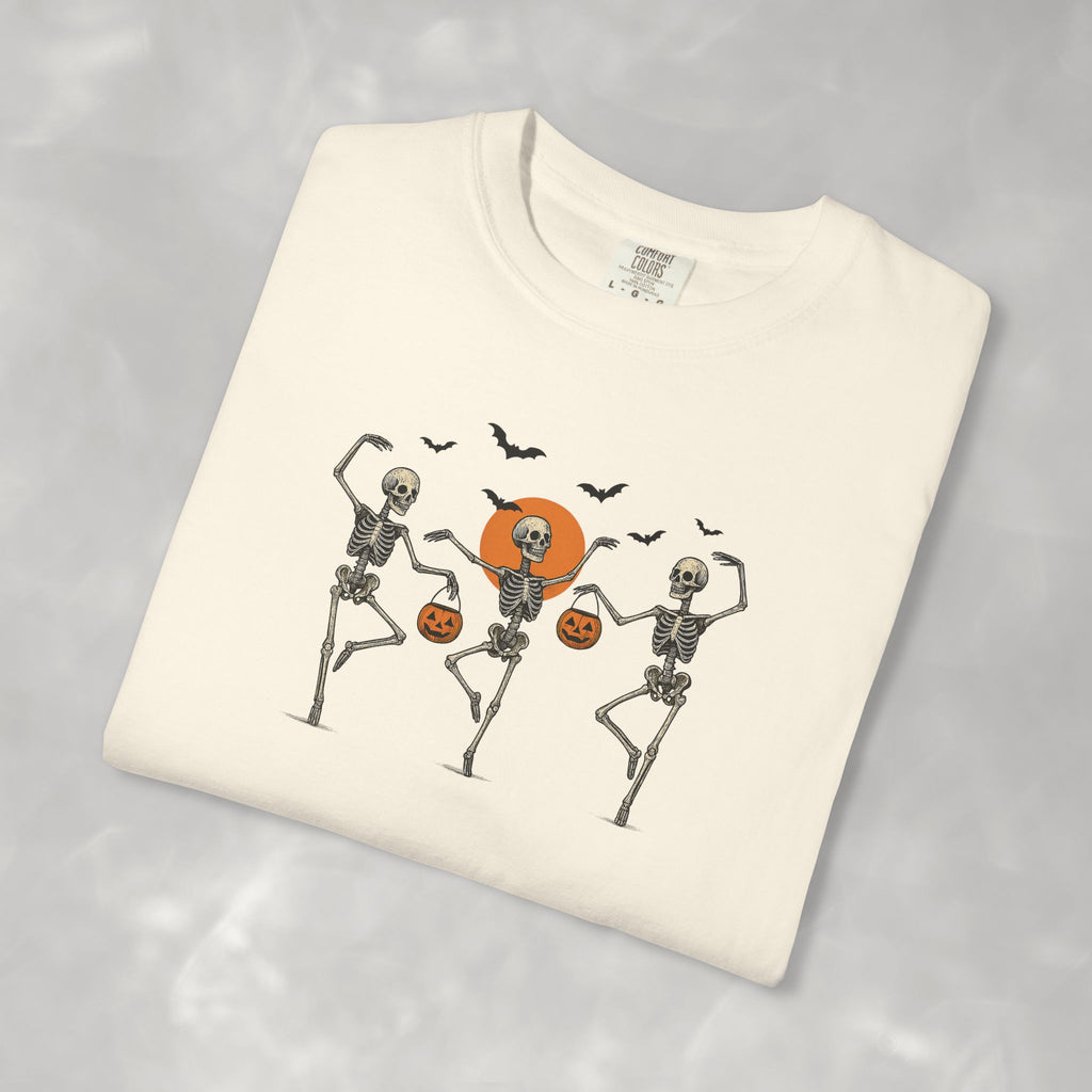Dancing Skeletons, Cute Halloween Comfort Colors Tee
