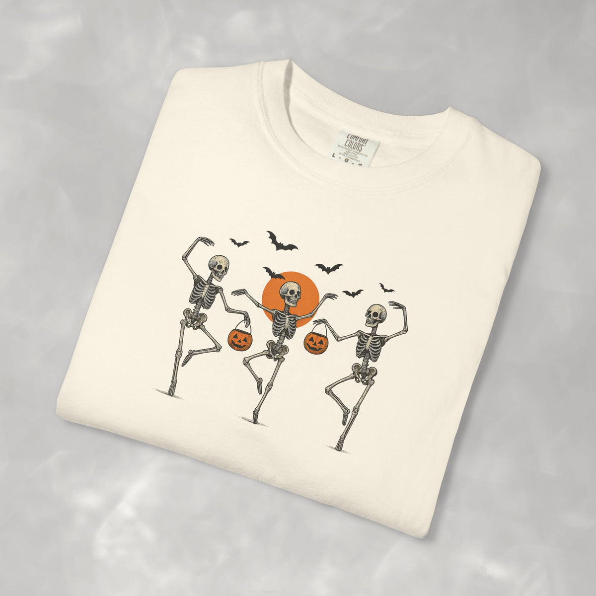 Dancing Skeletons, Cute Halloween Comfort Colors Tee
