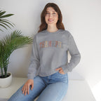 Thankful Cute Boho Trendy Gildan Unisex Heavy Blend™ Crewneck Sweatshirt for Autumn, Fall, Thanksgiving