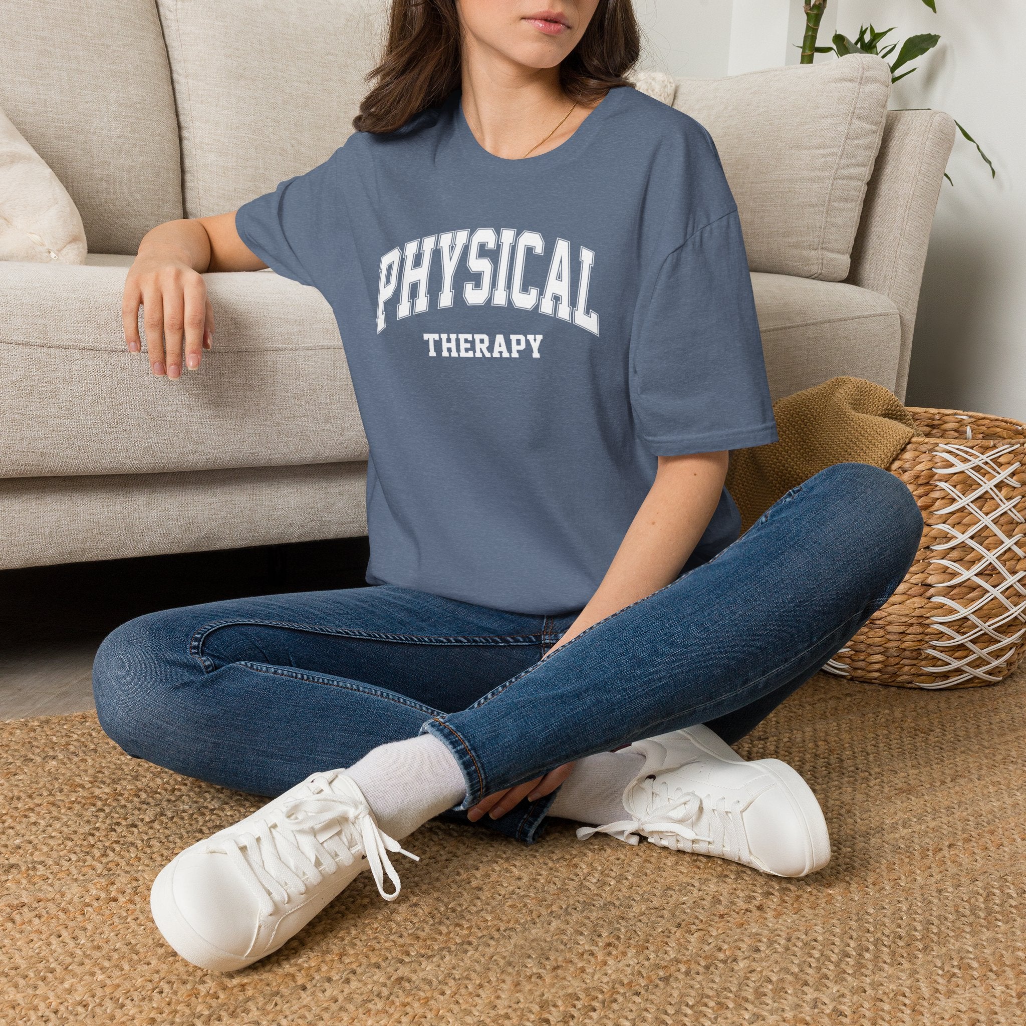 Physical Therapy, Therapist Varsity Style Gildan Unisex Softstyle T-Shirt