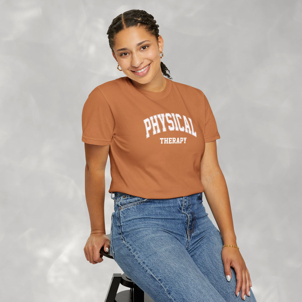 Physical Therapy, Therapist Classic Varsity Style Comfort Colors Tee
