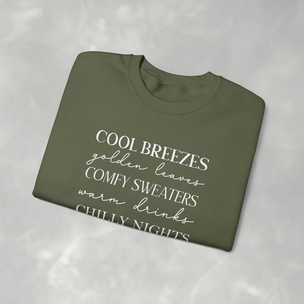 Autumn Vibes Gildan Unisex Heavy Blend™ Crewneck Sweatshirt for Fall, Thanksgiving, Festive