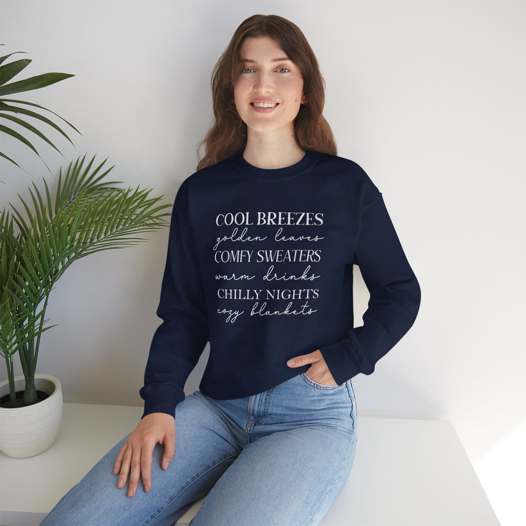Autumn Vibes Gildan Unisex Heavy Blend™ Crewneck Sweatshirt for Fall, Thanksgiving, Festive