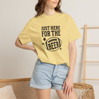 Just Here For The Beer, Funny Football Comfort Colors Tee