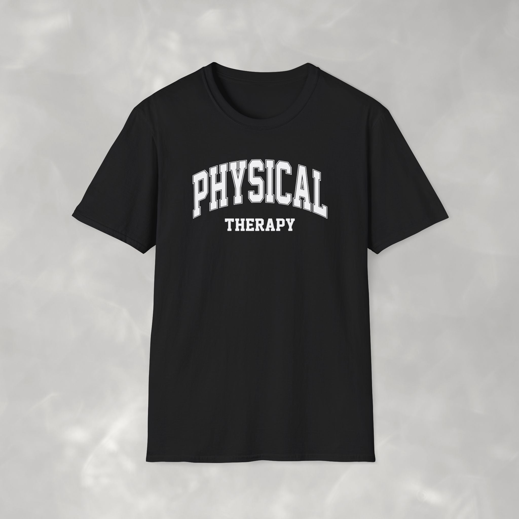 Physical Therapy, Therapist Varsity Style Gildan Unisex Softstyle T-Shirt