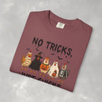 No Tricks Just Chicks, Funny Halloween Chickens in Costumes, Comfort Colors Tee