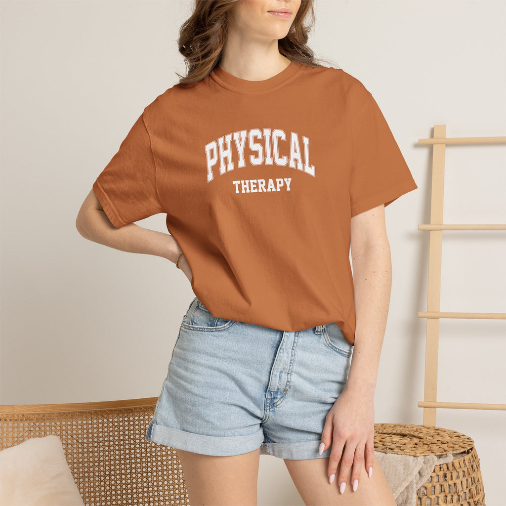 Physical Therapy, Therapist Classic Varsity Style Comfort Colors Tee