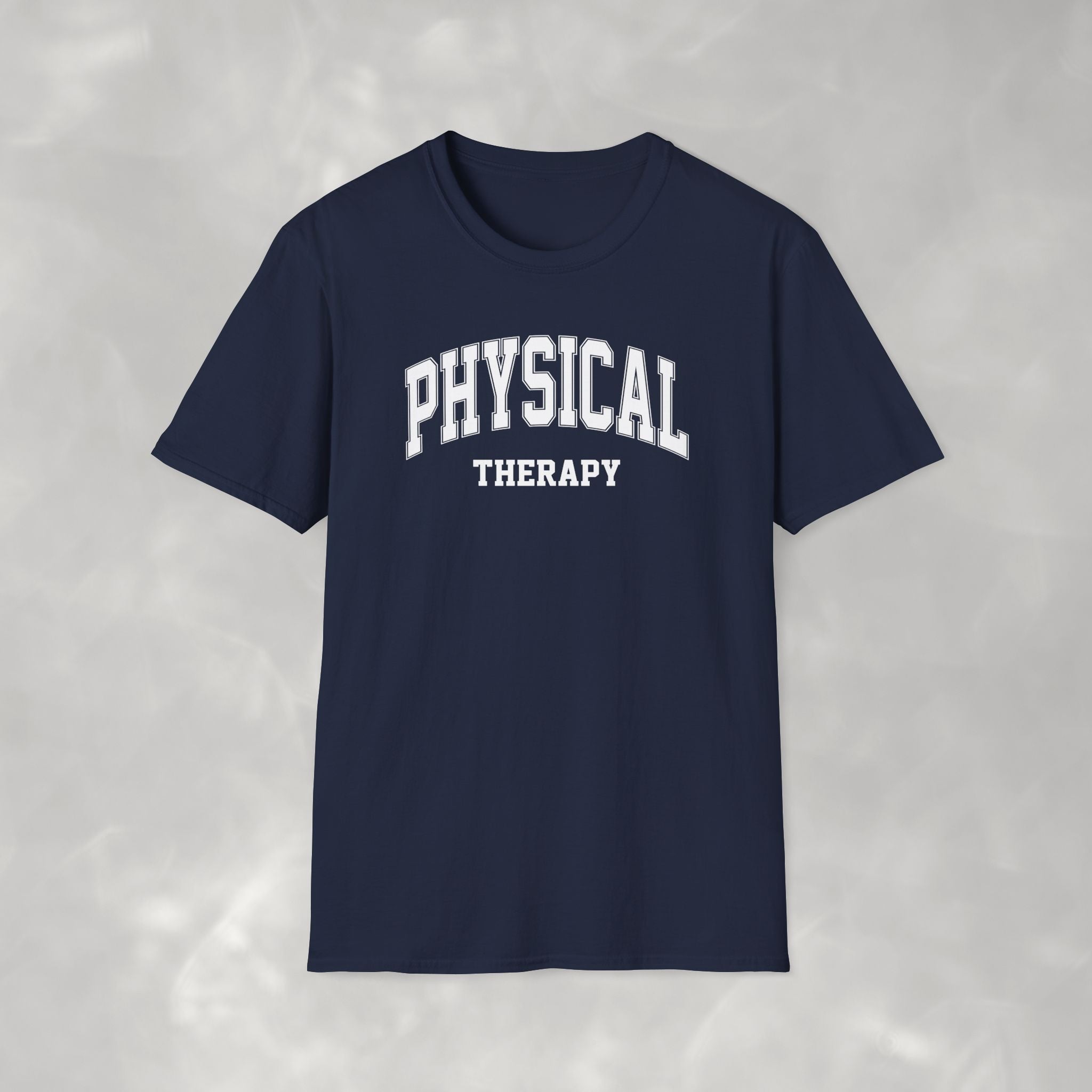 Physical Therapy, Therapist Varsity Style Gildan Unisex Softstyle T-Shirt